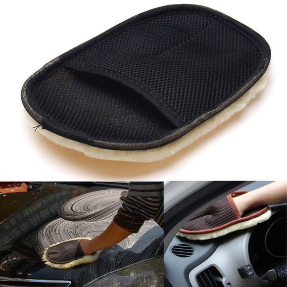 Car Imitated Artificial Wool Wash Cleaning Glove Soft Washer Mitt Clean Tool