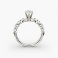 thumbnail image 2 of First Jewel 14K White Gold Plated Simple Stone Ring - 1.7 Ct Marquise Cut Lab-Grown Diamond Engagement Ring - Birthday Gift for Women - Wedding Proposal Diamond Ring, 2 of 4