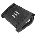 thumbnail image 4 of Reposapiés ergonómico ajustable en altura para debajo del escritorio, con textura de masaje y rodillo para oficina, color negro, 4 of 14
