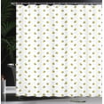 thumbnail image 4 of Ambesonne Honey Bee Shower Curtain, Stinging Animals Clouds, 69"Wx75"L, Yellow Pale Blue, 4 of 5