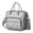 Grey-31, variant on Cartoon Dolphin and Shark Lunch Box for Work or School, Large Waterproof Cooler Tote with Marine Vibe