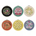 thumbnail image 1 of Flowers DIY Embroidery Ribbon Set  Beginners With Embroidery Shed Sewing Kit  Cross-stitch Crafts Hand-stitched Decoration, 1 of 10