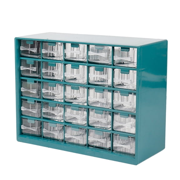 Caja de almacenamiento de 25 piezas Zulema Caja de herramientas de garaje para el hogar Organizador de piezas de tornillos Plástico ABS