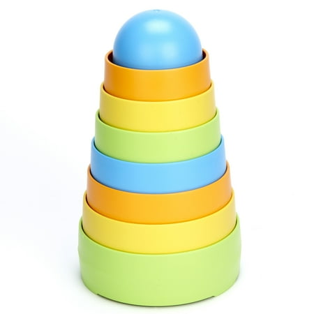 Green Toys: My First Stacker – 8 Pieces Pastel Colors Nesting & Stacking Toy Educational Toy Recycled Plastic Kids-Toddler-Baby Ages 6 Months+ Green Toys: My First Stacker – 8 Pieces Pastel Colors Nesting & Stacking Toy Educational Toy Recycled Plastic Kids-Toddler-Baby Ages 6 Months+