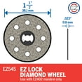thumbnail image 2 of Dremel EZ545 EZ Lock 1-1/2" Diamond Grit Cutting Wheel Rotary Accessory for Tile & Ceramic Materials, 2 of 7
