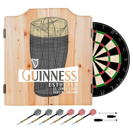 Off Dart - Guinness Dart Cabinet Set with Darts and Board