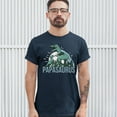 thumbnail image 3 of Tee Hunt Papasaurus T-Shirt Father's Day T-Rex Dinosaur Grandpa Funny Daddy Men's Tee, Navy Blue, Medium, 3 of 5