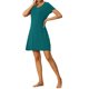 thumbnail image 4 of INSPIRE CHIC Camisón de Mujer de Manga Corta con Volantes, Vestido de Noche, Ropa de Casa, Camisones XS Verde Pavo Real, 4 of 6