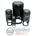 thumbnail image 1 of French Roast Coffee Label Self-Inking Rubber Stamp Ink Stamper - Fuchsia Ink - Small 3/4 Inch, 1 of 7