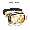 thumbnail image 4 of Disketp HAPPY FALL Y'ALL Riñonera de Doble Capa, Bolsa de Cintura Ajustable para Viajes, Correr y Senderismo, Riñonera Ligera para Hombre y Mujer, 4 of 9
