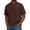 Brown, variant on Men's Distressed Washed Casual Shirt, Button-Down Short Sleeve Fitted Top, Retro Worn-In Summer Henley for Daily Streetwear Vintage Style,Gray,L
