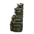 thumbnail image 2 of Hi-Line Gifts LED Lighted Multilevel Cascading Outdoor Garden Fountain - 14.25", 2 of 5