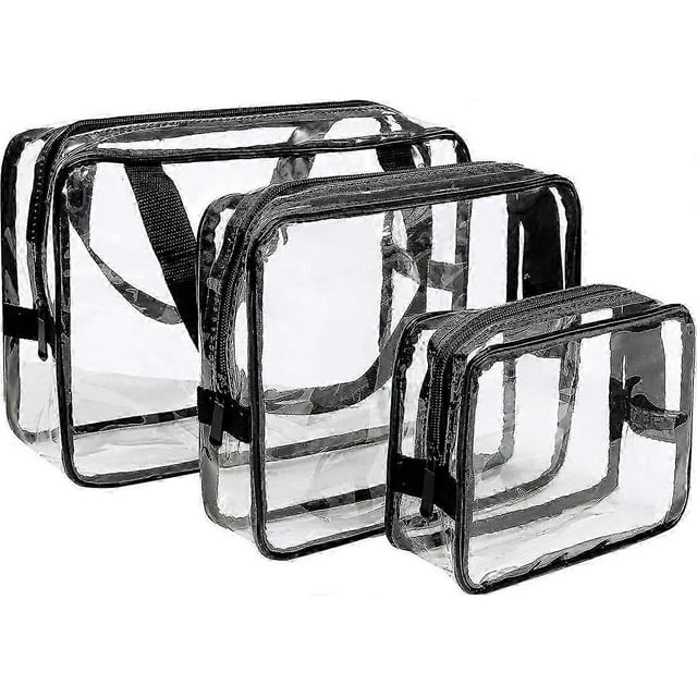 toiletry bag toiletry bag transparent toiletry bag airplane travel kit, hand luggage travel set, cosmetic bag3 pcs