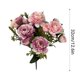 thumbnail image 3 of Ramo de flores artificiales de seda | Arreglo floral de rosas y peonías para decoración del hogar, centros de mesa para bodas, decoración de fiestas, relleno de jarrones para escritorio de oficina, 3 of 6