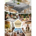thumbnail image 5 of Grey Oil Painting Table Cloth, Contemporary Abstract Art Waterproof Tablecloth for Rectangle Tables, Reusable Washable Fabric Table Cover for Restaurant Kitchen Dining Tables 60"x84", 5 of 6
