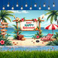 thumbnail image 5 of Tropical Theme Aloha Retirement Bamboo Banner for Beach Party Outdoor Celebration Vacation, 5 of 5