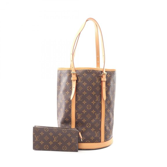 Pre-Owned Louis Vuitton Bucket GM Shoulder Bag/Handbag, Coated Canvas and Leather, Monogram...