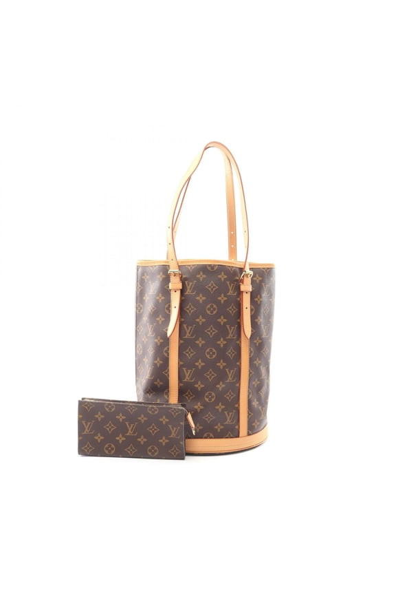 Pre-Owned Louis Vuitton Bucket GM Shoulder Bag/Handbag, Coated Canvas and Leather, Monogram...