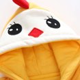 thumbnail image 4 of XFHLMJFF Chicken Hooded Jumpsuit Girls Boys Warm Winter Long Sleeve Pullover Coveralls Bodysuits Cozy Pajama Sleepwear Outerwear 0-3 Months, 4 of 6
