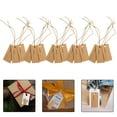 thumbnail image 2 of MasteelfCA 100Pcs Pricing Tags Jewelry Craft Price Tags Kraft Paper Label Cards with Elastic Rope, 2 of 7