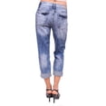 thumbnail image 5 of Cello Jeans Women Acid Wash Distressed Girlfriend Jeans 9 Acid Wash, 5 of 6