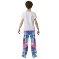 thumbnail image 5 of FORMRS Kids Pajama Pants with Pockets Size 6-8Y Boys Lounge Sleep Bottoms, Watercolor Blue Marble Pattern, 5 of 8