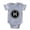 Heather Grey, variant on CafePress - Monogram Medallion H - Cute Infant Baby Football Bodysuit