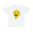 thumbnail image 2 of Dripping smiley face graphic t shirt Unisex Heavy Cotton Tee, 2 of 8