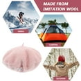 thumbnail image 3 of RENACLIPY Women's Soft Warm Beret Hat Imitation Wool French Style Cap Casual for Everyday Wear and Outdoor Activities, 3 of 6