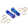 thumbnail image 6 of Titanium Double Banjo Bolt Rear Brake Caliper M10x(1.25mm) Race Spec Pack x2, 6 of 6