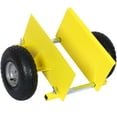 thumbnail image 2 of Heavy Duty Panel Dolly Slab Dolly with Handle & 2 10" Pneumatic Wheels, 600LBS Load Capacity for Drywall Sheet Heavy Appliance & Material Handling All Terrain Moving Cart Panel Dolly - Yellow, 2 of 7