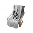 thumbnail image 4 of Elizabeth Soft Flannel Fleece Throw Blanket, Monochrome Inscription Style Modern Calligraphy Design Popular Girl Name, Cozy Plush for Indoor and Outdoor Use, 50" x 60", Black and White, by Ambesonne, 4 of 6