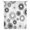 White, variant on Geometric Black Sheer Curtains 63 Inches Long, Abstract Goldeb White Boho Circle Dot Light Filering Curtains, Breathable Simi Curtain Privacy Drapes for Living Room Bedroom Window Treatment