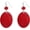 Red, variant on Geometric Dangle Earrings for women Oval Shape Shell Beads Drop Earrings[g2267]