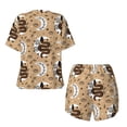 thumbnail image 5 of Lsque Snake And Flower Women's Short-Sleeved Pajama Set - 2 Piece Soft and Lightweight Sleepwear Set-Small, 5 of 9