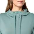 thumbnail image 3 of Mondetta Women's Plus Performance Kangaroo Pocket Moisture Wicking Full Zip Hoodie-Green / 2X, 3 of 6