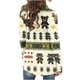 thumbnail image 4 of Cárdigan de manga larga para mujer, moda informal, blusa con estampado navideño, abrigo para mujer, 4 of 6