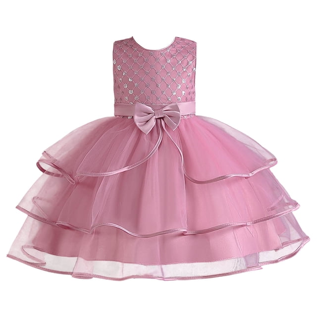 SXcggal One Robe d'Été Sans Manches pour Fille, Nœud Papillon, Robe de Princesse, Robe de Performance Respirante et Mignonne
