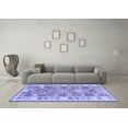 thumbnail image 3 of Ahgly Company Indoor Square Southwestern Blue Country Area Rugs, 5' Square, 3 of 4