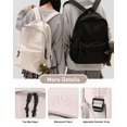 thumbnail image 3 of Mochila BJLFS blanca impermeable de 24 litros para mujeres y hombres de 0,5 kg, 3 of 9