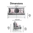 thumbnail image 3 of Elle Decor Mirabelle Outdoor Sofa in Gray and French White, 3 of 13