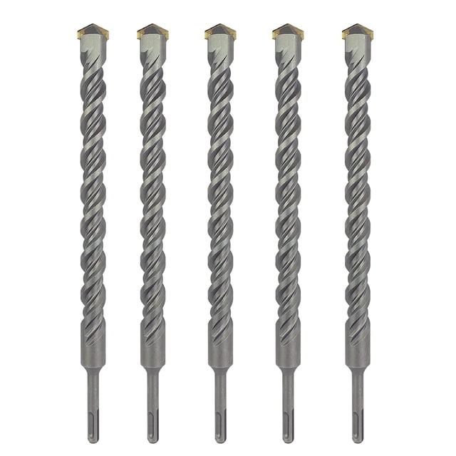 SDS Plus Perceuse à Marteau 5 Pcs 9/16 Po x 8 Po Perceuse à Pierre en Béton