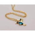 thumbnail image 4 of Hummingbird Necklace - Trendy Hummingbird necklace Gold Tone, 4 of 5