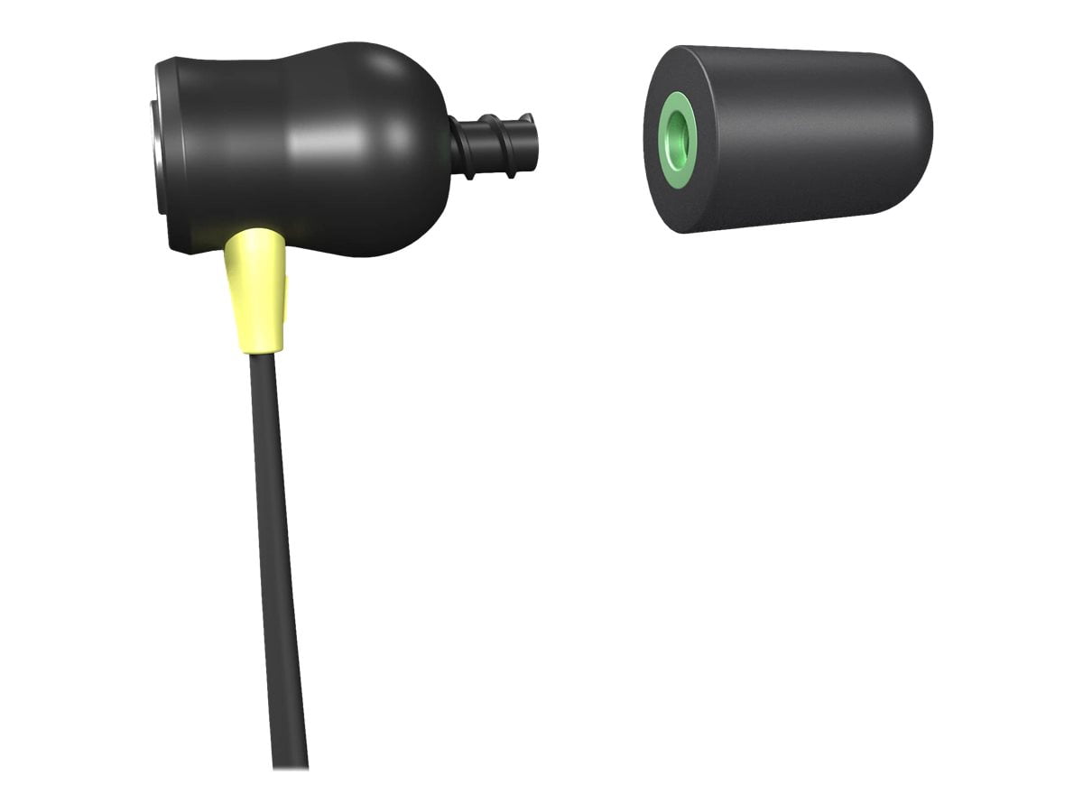 ISOtunes Xtra 2.0 - Earphones with mic - in-ear - Bluetooth - wireless - noise isolating - safety yellow