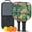 Black-2, variant on Pickleball Paddles Set Of 2, Fiberglass Surface, Tropical Jungle Print, 4 Balls & Bag