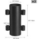thumbnail image 3 of Fijador de barra de cortina de cielo para exteriores, accesorios para toldo de tienda de campaña, soporte de tubo de fijación de poste ajustable, negro, 2 uds. Electrónica, 3 of 5