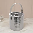 thumbnail image 5 of Sol Living Ice Bucket - Double Wall Stainless Steel - Includes Tongs and Lid - Wine & Champagne Holder - For Home, Bars, Commercial Use - Ribbed & Shiny, 1.6 Qt., 5 of 5