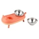 thumbnail image 4 of Cuenco de comida para perros y gatos, comedero doble para mascotas, cuenco para comida para gatos, innovación moderna, 4 of 11