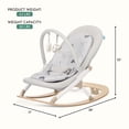 thumbnail image 6 of Dream On Me SleekSway Portable Rocker, Light Gray, 6 of 17