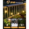 thumbnail image 2 of BeatiNeon Outdoor String Lights, 48 Feet S14 LED Patio Lights with 16 Edison Plastic Bulbs(1 Spare), Waterproof Connectable Hanging Lights for Backyard Porch Balcony Party Decor,E26 Socket Base, 2 of 11